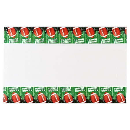 American Greetings Football Frenzy Party Supplies Plastic Table Cover, 3-Count