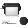 thumbnail image 2 of NANAHuang Large Vintage Canvas Messenger Shoulder Bag Travel Crossbody Purse Briefcase Business Bag for 15inch Laptop, 2 of 6