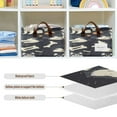thumbnail image 6 of Lovely Husky Storage Basket Soccer Plaid Fabric Hoard Box Oversized Collapsible Closet Organizer with Metal Iron Frame 16.9×11.4×7.7in, 6 of 8