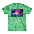 thumbnail image 1 of Wild Bobby, Jumping Whale During Beach Sunset, Animal Lover, Tie-Dye Tees, Spiral Kelly, X-Large, 1 of 3