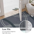 thumbnail image 6 of SUNDEREY 2'6"x8' Geometri Kitchen Rug,Runner Rugs 2.6x8ft Hallway Easy Jute Rug,Non Slip Washable Circular Pattern Rug,Soft Non-Slip Khaki Indoor Carpet for Entryway Laundry Bedroom,Grey, 6 of 9