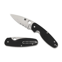 Spyderco Black G-10 Emphasis Liner Lock CombinationEdge Stainless Pocket Knife Knives