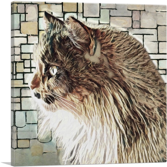 ARTCANVAS Persian Cat Breed Canvas Art Print - Size: 26" x 26" (1.50" Deep)