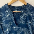 thumbnail image 6 of Indigo Dabu Printed Cotton Dress mini maxi dress - beach summer mini dress Handblock Printed Dresses, 6 of 7