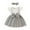 White, variant on Mercatoo Baby Girl Summer Dress Baby Fly Sleeve A Line Solid Ribbed Top Patchwork Bowknot Plaid Suspender Skirt Dresses