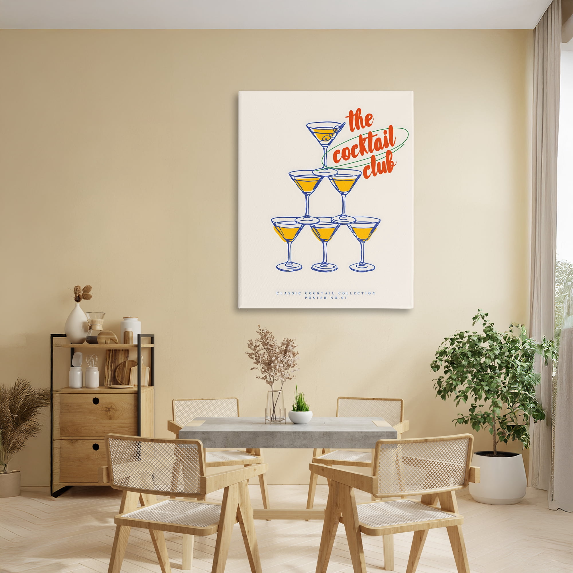 Stupell Industries Tower Toast Cocktail Club Canvas Wall Art, design by The Prints Vibe