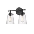 thumbnail image 7 of Amberose 2 - Light Matte Black / Black Wall Sconce, 7 of 7