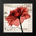 thumbnail image 2 of Koetsier, Albert 20x20 Black Modern Framed Museum Art Print Titled - Red Rose Love, 2 of 5