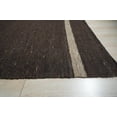 thumbnail image 4 of EORC Brown Hand-Woven Wool Contemporary Natural Wool Flat Area Rug, 4 of 10