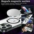 thumbnail image 3 of Protective Case for iPhone 15, Translucent Cover, Shockproof Protection, Non-Yellowing Magnetic Case for iPhone 15, Black, 3 of 7