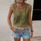 thumbnail image 2 of TaTaai Women's Summer Camisole Top Sleeveless V-Neck Cut-Out Solid Color Casual Layered Vest Blouse Gift, 2 of 9