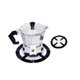 thumbnail image 4 of EeaseMX 2 soportes para cafetera moka, soporte para cocina de gas, rejilla para quemador de gas (negro y plateado), 4 of 7