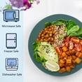 thumbnail image 3 of Homienly Wheat Straw Salad Plates, 9-Inch, 8-Piece Set - Unbreakable, Microwave & Dishwasher Safe, Reusable for Kitchen, Camping, RV, Plastic Dinner Plates, Multi-Color, 3 of 8