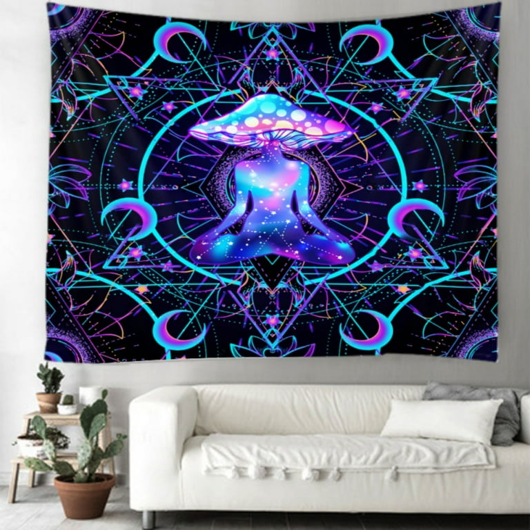 Magic mushroom tapestry hotsell