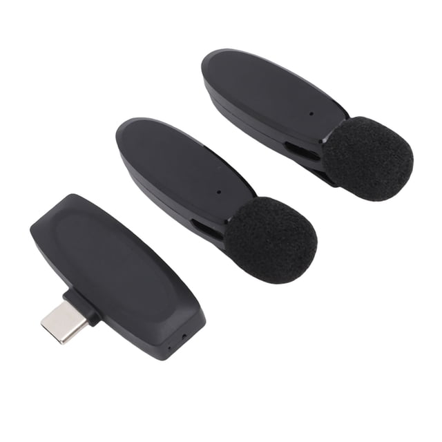 Micrófono Lavalier Inalámbrico, Omnidireccional Reducción De Ruido Función De Reducción De Sonido HD Mini Micrófono Inalámbrico Para Entrevista