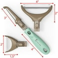 thumbnail image 4 of Mr&Mrs White Vegetable Peeler Set Blue Potato Peelers Kitchen Julienne Veggie Peeler, 4 of 7