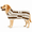 Brown, variant on Dog Towel Dog Bathrobe, Super Absorbent Microfiber Dog Drying Robe with Adjustable Wrap Closure, Quick-Dry Bath Coat for Small to Large Dogs