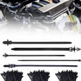 thumbnail image 1 of Nylon Cable Tie Buckle 5 Type Sizes Push Mount Cable Zip Ties Cable Strap Multifunctional Car Cable Tie Buckle One Click Fastener for Vehicles Electronics Diy Repairs, 1 of 9