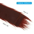 thumbnail image 2 of Uxcell Plush Faux Fur Fabric Precut Strips, 59" x 4" Fluffy Faux Fur Ribbon, Red, 2 of 6