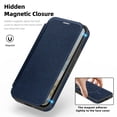 thumbnail image 2 of TECH CIRCLE For Google Pixel 9a Flip Wallet Phone Case 6.3" 2025 Release with 3 Card Slots, RFID Blocking, Compatible with MagSafe, Magnetic Closure, PU Leather Protective Lightweight Cover, Blue, 2 of 8