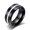 Black White, variant on 8mm Men's Black Wedding Bands Titanium Steel White/Green/Purple/Pink Ring