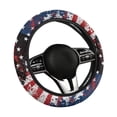 thumbnail image 6 of Uorisanigo American Flag Fuzzy Steering Wheel Cover for Women Classic 15 Inch Steering Wheel Cover for Winter Easy to Install Car Steering Wheel Protector Replacement Car Accessories 2025, 6 of 8