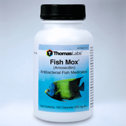 Thomas Labs Fish Mox (Amoxicillin) Antibacterial Fish Antibiotic Medication, 100 Count (250 mg. ea.)