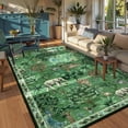thumbnail image 4 of Outdoor Rugs 5x7 for Patio, Yamaziot Tropical Patio Rug Area Rugs for Living Room Faux Jute Rug, Jungle Animal Print Bedroom Accent Carpet Indoor Outdoor Rugs, 4 of 10