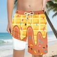 thumbnail image 2 of Kogui Swim Trunks Boys Soccer Boy Swimming Trunks with Compress Kids Running Board Shorts Swim Shorts 5T 6T (Orange,5-6 Years), 2 of 4