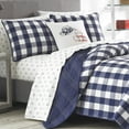 thumbnail image 3 of Eddie Bauer Lakehouse Plaid Blue Quilt Set, King, 3 of 4