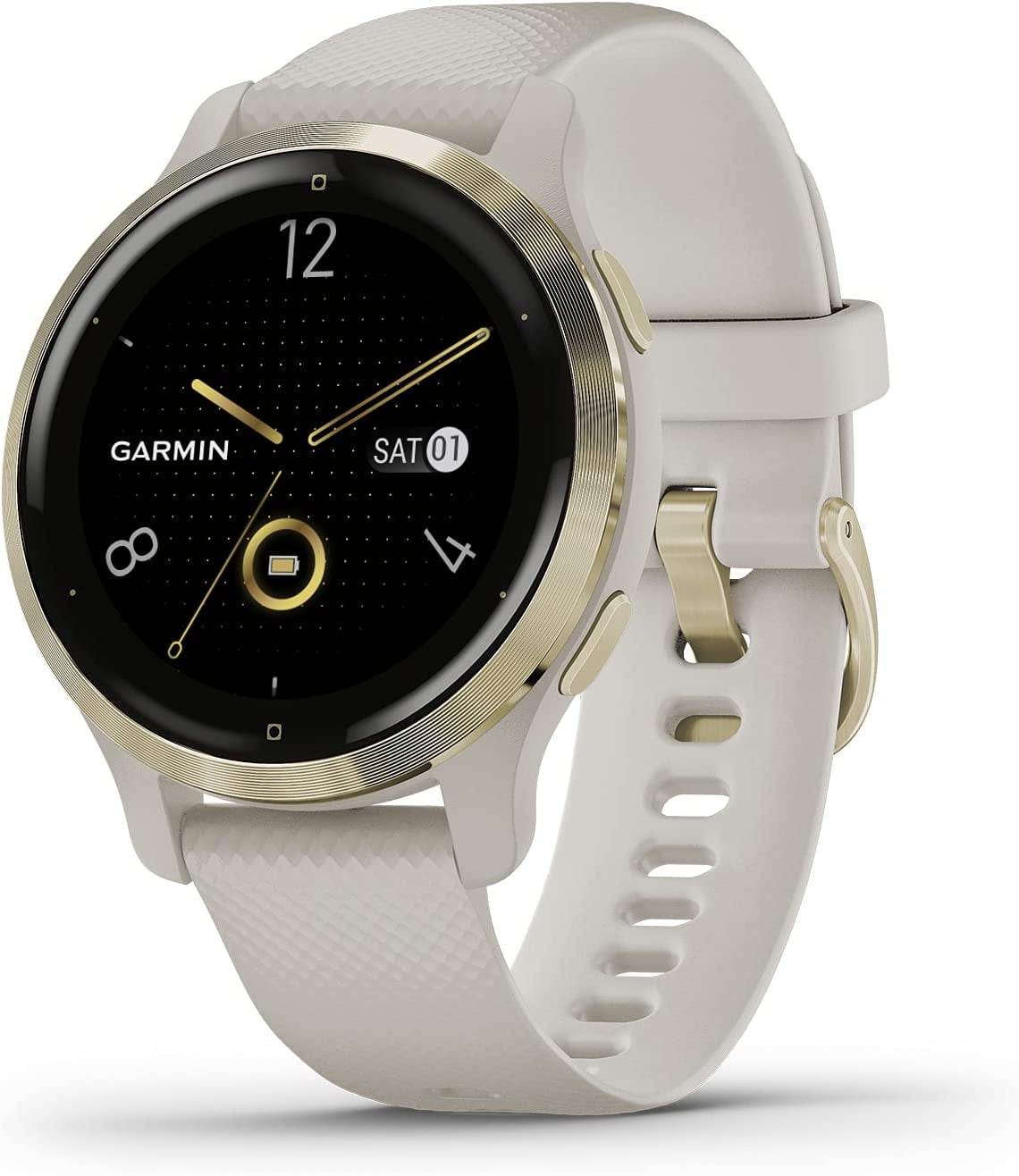 ガーミン　GARMIN vivoactive 4S ホワイト ローズゴールド Garmin vívoactive® 4S Smartwatch, GPS, Music, Fitness Watch, Rose