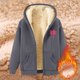 thumbnail image 4 of WILLBEST Sudadera con Capucha para Mujer, Estilo Otoño/Invierno, con Estampado Cómodo y Cremallera Gruesa Grande, 4 of 5