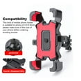 thumbnail image 4 of Soporte para teléfono de bicicleta Montaje de bicicleta ajustable antideslizante 4.5-6.8 pulgadas Portátil Ciclismo Ciclismo Racing Soporte de montaje Accesorio rojo para manillar Inevent EL015524-05B, 4 of 7