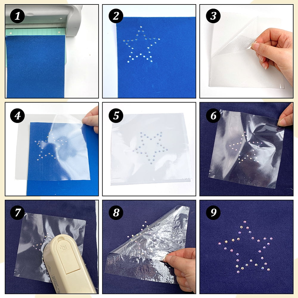 15Sheets Rectangle Flocking Cloth Self-adhesive Fabric with 15Pcs Craft Papers and 2Pcs Plastic Scraper Mixed Color 300x200x1mm