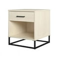 thumbnail image 2 of Pemberly Row Modern Transitional Kelly Nightstand in Ivory Oak, 2 of 12
