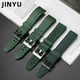 thumbnail image 4 of Correa de reloj deportiva de caucho fluorado verde de 20 mm y 22 mm, correa de silicona resistente al agua para Seiko, Rolex, Omega, pulsera para hombre, 4 of 5