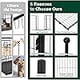 thumbnail image 4 of Historyli Corral para Perros,Valla de 8 Paneles Interior/Exterior,Corral de Ejercicio para Mascotas/Cachorros de Metal,Puerta Ancha y Umbral Bajo,Corral Portátil para Mascotas,27*40 Pulgadas, 4 of 6