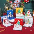 thumbnail image 2 of Tarjetas de Feliz Navidad, árbol de Navidad, regalo de invierno, tarjetas Pop-Up, pegatinas de decoración de Navidad, tarjetas de felicitación de Año Nuevo cortadas con láser, 2 of 4