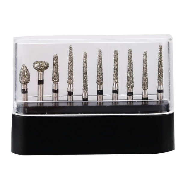 Dental Diamond Burs,10pcs/set Dental Diamond Burs Dental Burs Diamond