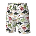thumbnail image 4 of Balery Cute Dinosaurs Traje de Baño Estilo Hawaiano para Hombre, Shorts de Secado Rápido con Bolsillos-Medium, 4 of 6