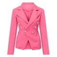 thumbnail image 4 of Women's Fashion Business Casual Blazers Open Front Long Sleeve Tops Suit Jackets Work Office Cardigan Slim Fit Coat Tops, 4 of 7