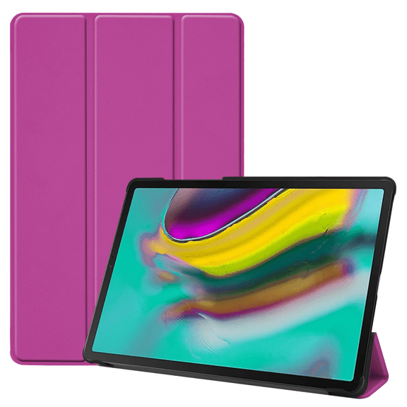 For Galaxy Tab S5e Cover, Smartphone Cover Tri-Fold Stand Slim and Lightweight with Auto Sleep/Wake Function for Samsung Galaxy Tab S5e SM-T720; SM-T725 Purple