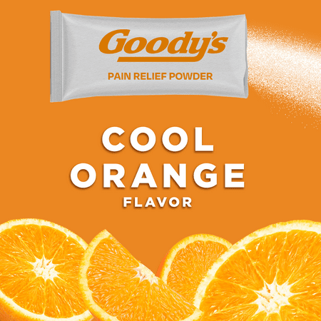 Goody's Extra Strength Headache Powder, Cool Orange Flavor, 24 Powder Sticks