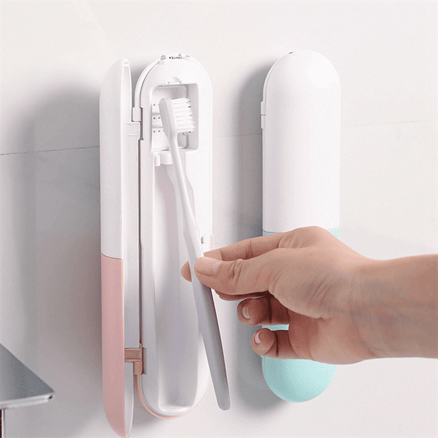 de Cepillo de Dientes UV PortáTil Caja Esterilizadora Recargable de Viaje Soporte Limpiador para Cepillo de Dientes EléCtrico Manual-C