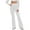 A01-White, variant on ZVAVZ Flared Yoga Pants for Women,Ladies High Waist Flare Leggings Wide Leg Tummy Control Bootcut Yoga Pants Workout Bell Bottom Slim Sweatpants Flash Deals of The Day Clearance Khaki M