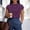 *Purple, variant on ClodeEU Women's Ruched Mock Neck Short Sleeve T-Shirt,Slim Fit Crew Neck Tee Black,Women's Plus L