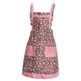 thumbnail image 2 of Dtydtpe Apron, Aprons for Women with Pockets, Waterproof Apron Princess Apron Pastoral Flower Aprons for Cooking (E), 2 of 2