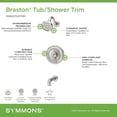 thumbnail image 2 of Symmons S589215TRM Braston Tub And Shower Trim Package - Chrome, 2 of 7