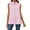 Pink, variant on BadPiggies Women Summer Halter Chiffon Sleeveless Tank Tops Casual Ruffle Trim Shirts Button Pullover Blouses (S, Black)