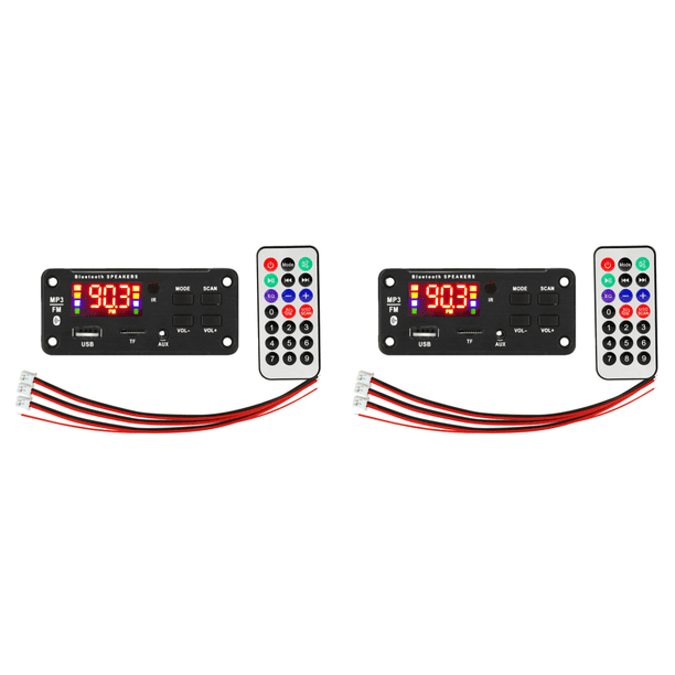 Amplificador de audio Placa decodificadora de MP3 Módulo de radio FM para automóvil compatible con Bluetooth
